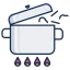 ícone panela de pressão